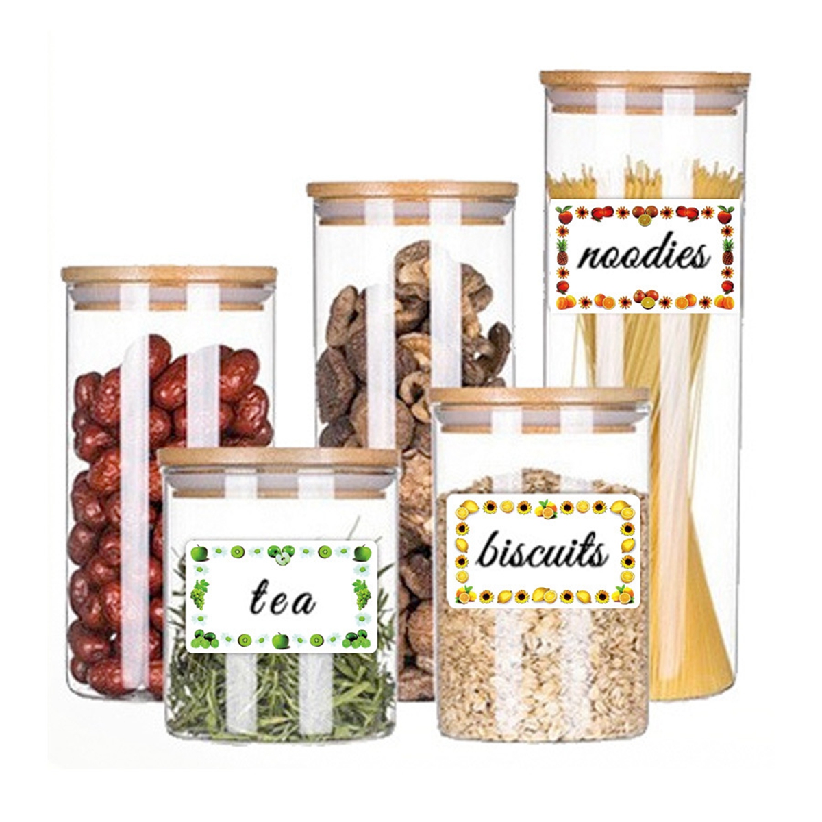 250Pcs Rectangle Canning Label - Food Storage Jar Labels recension och pris