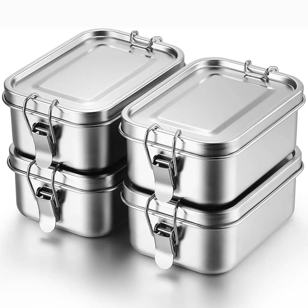 Stainless Steel Bento Box Meta - Food Storage Lock Box recension och pris